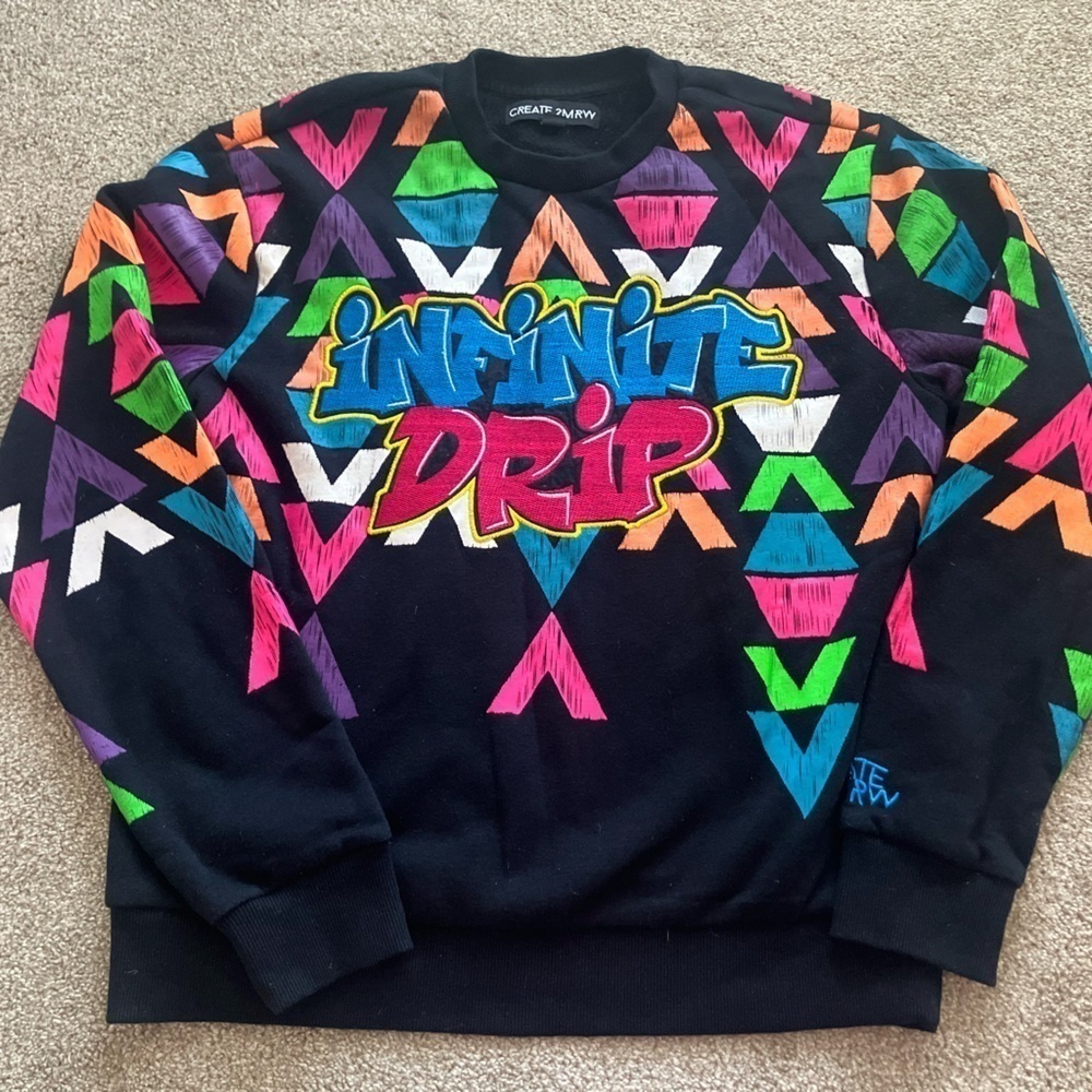 Create 2mrw Infinite Drip Colorful Embroidered Cr… - image 3